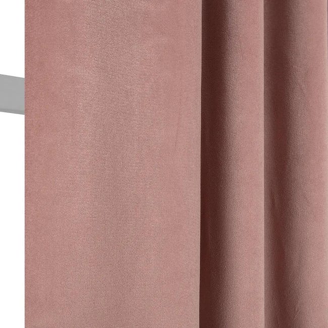 Leroymerlin Tenda Mystic Rosa Occhiello E Fettuccia E Passanti Nascosti 135x280 Cm