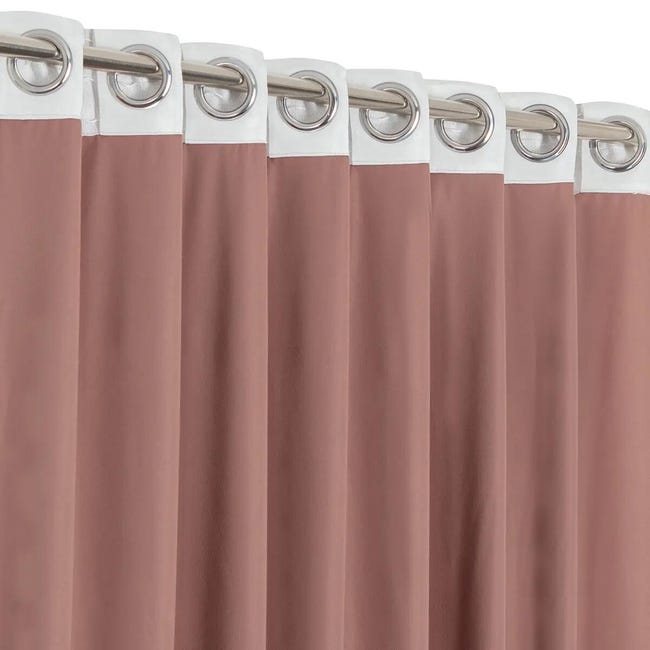 Leroymerlin Tenda Mystic Rosa Occhiello E Fettuccia E Passanti Nascosti 135x280 Cm