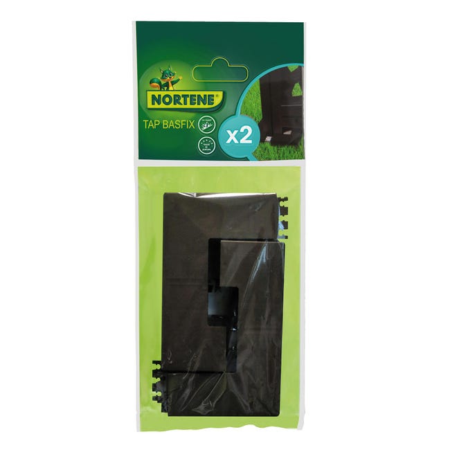 Leroymerlin Terminale per colonna MOSAIC PRIVAT in pvc Grigio H 2 x L 12.5 x P 2 cm 2 pezzi