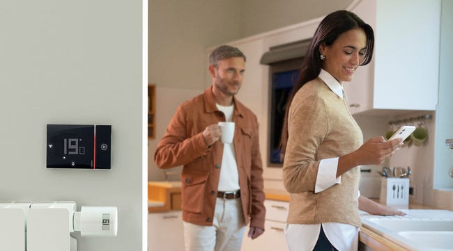 Leroymerlin Termostato Intelligente E Connesso BTICINO Cronotermostato WiFi Nero