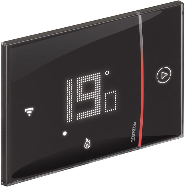 Leroymerlin Termostato intelligente e connesso BTICINO Cronotermostato WiFi nero