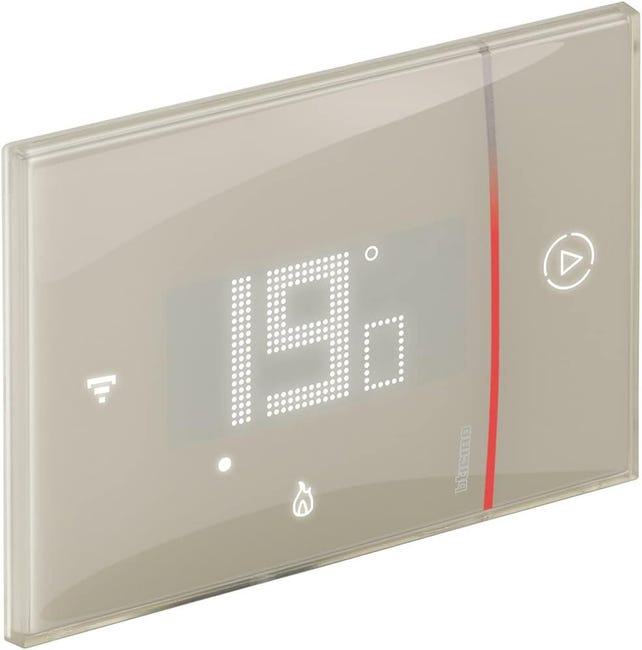 Leroymerlin Termostato intelligente e connesso BTICINO Cronotermostato WiFi sabbia