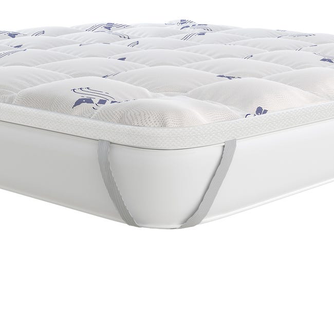 Leroymerlin TOPPER AIR TRASPIRANTE CON ELASTICI SOFFIETTO 3 CM SINGOLO 80x195 Cm