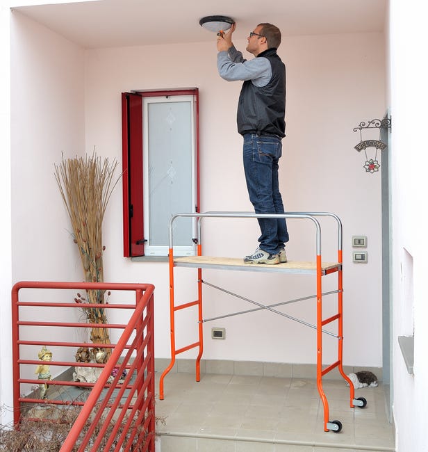 Leroymerlin Trabattello GIERRE Kreo In Acciaio Portata Massima 120 Kg Per Lavori Fino A 3.06 M