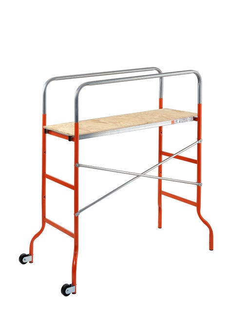 Leroymerlin Trabattello GIERRE Kreo in acciaio portata massima 120 kg per lavori fino a 3.06 m