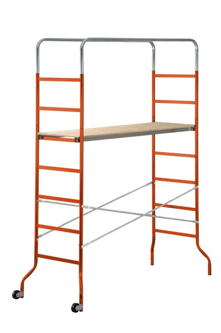 Leroymerlin Trabattello GIERRE Kreo in acciaio portata massima 120 kg per lavori fino a 3.97 m