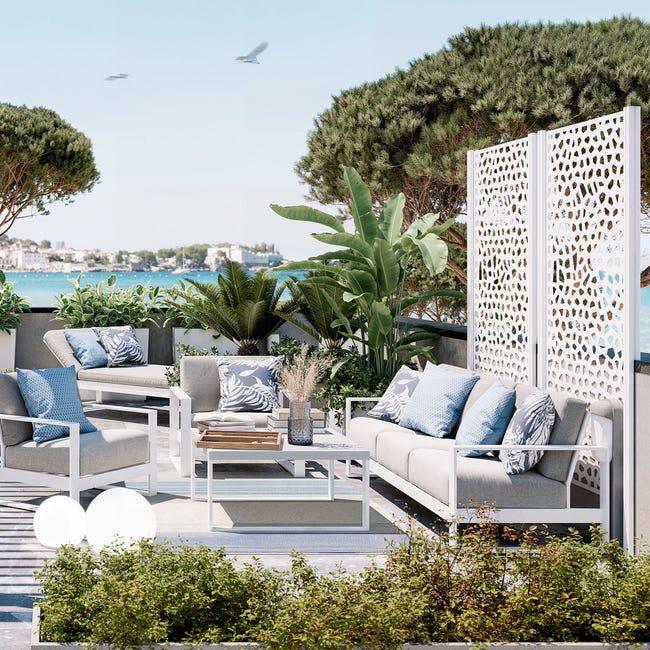 Leroymerlin Traliccio Fisso MOSAIC In Polipropilene Bianco L 100 X H 200 Cm 5 Mm