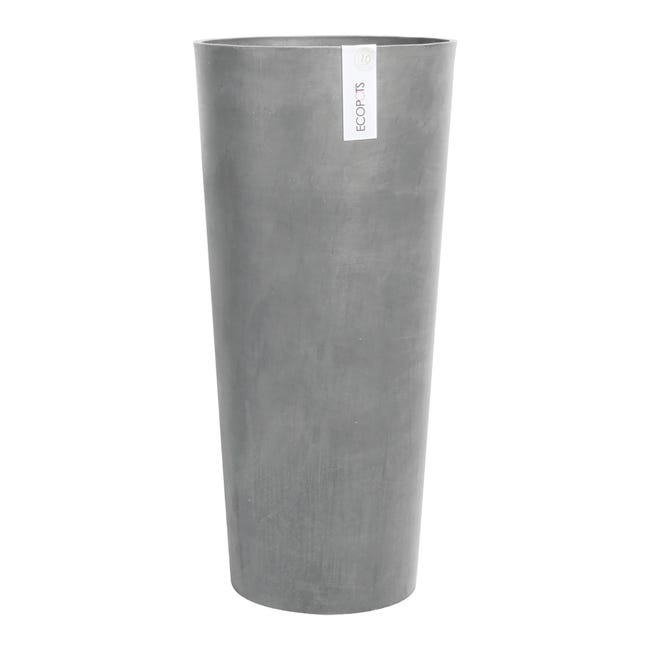 Leroymerlin Vaso per piante e fiori AMSTERDAM ECOPOT'S in polipropilene grigio H 70 cm Ø 32 cm