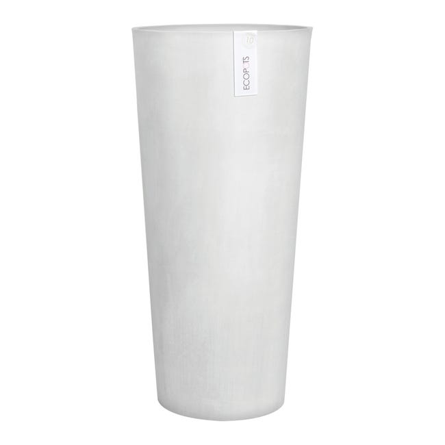 Leroymerlin Vaso per piante e fiori AMSTERDAM ECOPOT'S in polipropilene grigio chiaro H 70 cm Ø 32 cm
