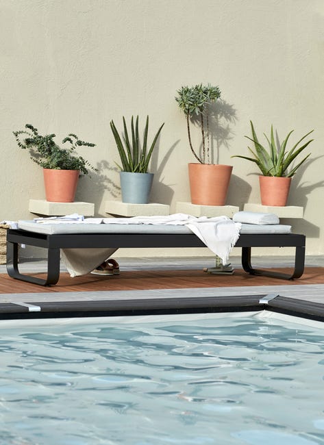 Leroymerlin Vaso Per Piante E Fiori AMSTERDAM ECOPOT'S In Resina Grigio H 26.5 Cm Ø 30 Cm