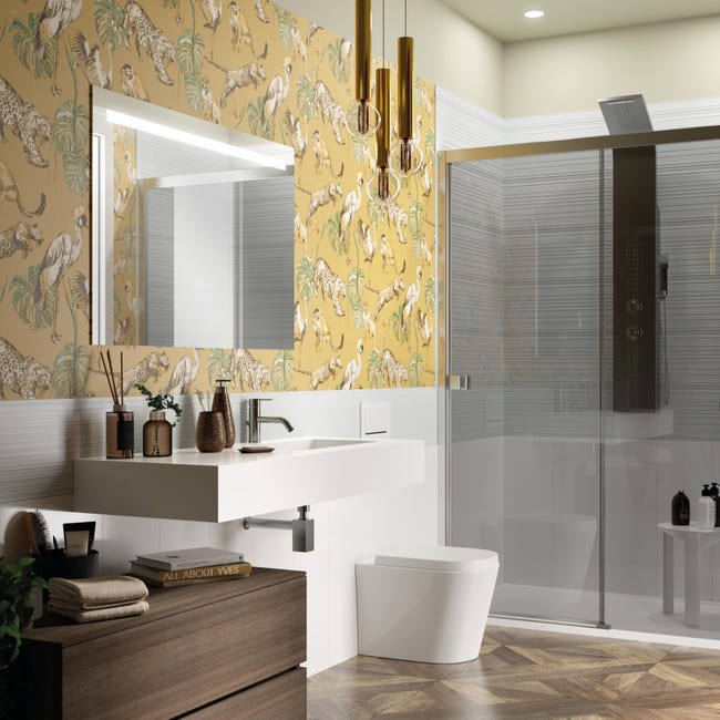 Leroymerlin Vaso WC Filomuro SENSEA Compacta Sedile Incluso P 55 X L 36 X H 39.5 Cm Bianco