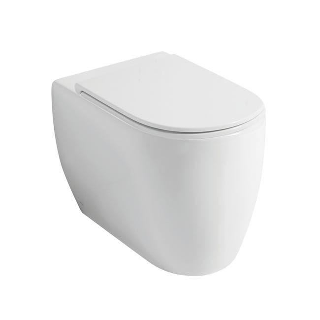 Leroymerlin Vaso WC filomuro vogue sedile escluso P 51 x L 37 x H 41 cm bianco