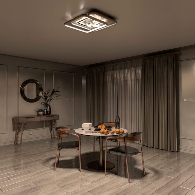 Leroymerlin Ventilatore Da Soffitto ALTEA Bianco Ø 48.8 Cm Dimmerabile ARTE CONFORT IP20