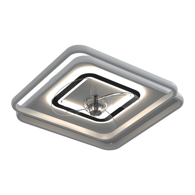 Leroymerlin Ventilatore da soffitto ALTEA bianco Ø 48.8 cm dimmerabile ARTE CONFORT IP20