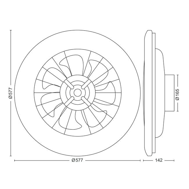 Leroymerlin Ventilatore Da Soffitto Amigo Led Cielo Stellato DC 6500LM Bianco Ø 57.7 Cm PHILIPS IP20