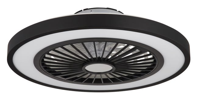 Leroymerlin Ventilatore Da Soffitto BLIZZAK Nero Ø 54 Cm Dimmerabile IP20