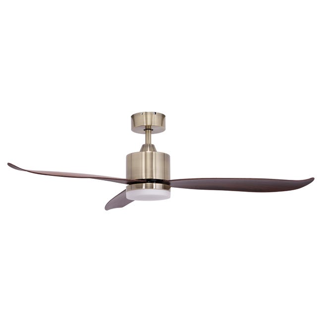 Leroymerlin Ventilatore Da Soffitto CIES PLUS Marrone Ø 132 Cm Dimmerabile ARTE CONFORT IP20
