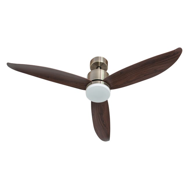 Leroymerlin Ventilatore da soffitto CIES PLUS marrone Ø 132 cm dimmerabile ARTE CONFORT IP20