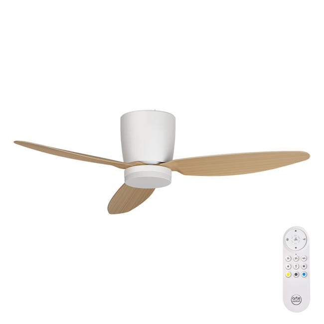 Leroymerlin Ventilatore da soffitto CONIL faggio Ø 122 cm dimmerabile ARTE CONFORT IP20