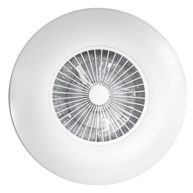 Leroymerlin Ventilatore Da Soffitto Daiquiri XL Bianco Ø 80 Cm Dimmerabile SULION IP20