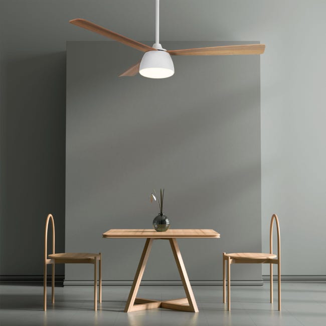 Leroymerlin Ventilatore Da Soffitto Fungo Bambù Ø 132 Cm Dimmerabile SULION IP20