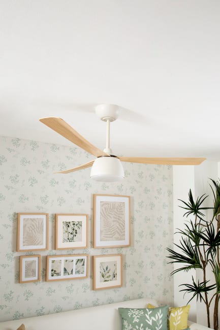 Leroymerlin Ventilatore Da Soffitto Fungo Bambù Ø 132 Cm Dimmerabile SULION IP20