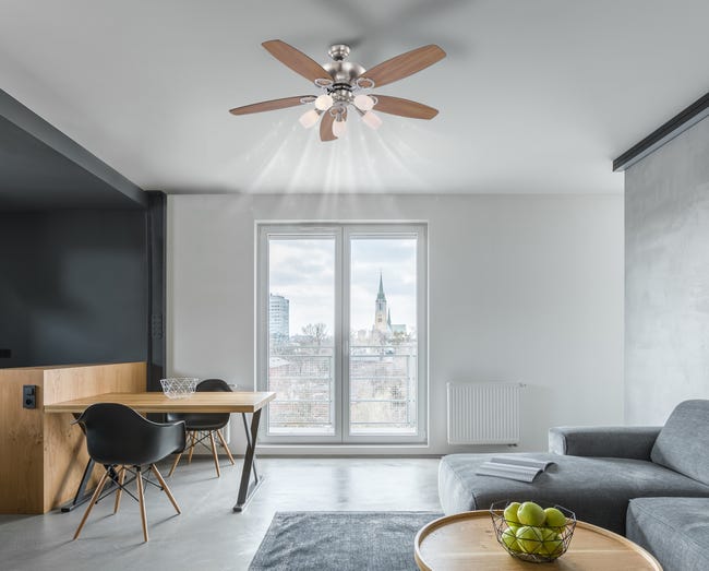 Leroymerlin Ventilatore Da Soffitto JERRY Faggio Ø 130 Cm GLOBO IP20