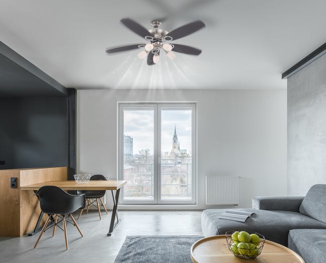 Leroymerlin Ventilatore da soffitto JERRY faggio Ø 130 cm GLOBO IP20