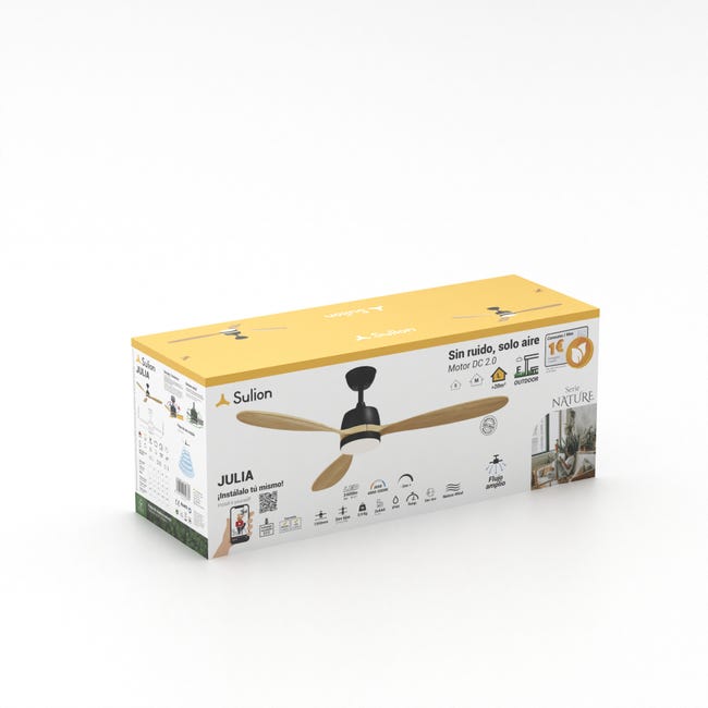 Leroymerlin Ventilatore Da Soffitto Julia Rovere Ø 135 Cm CCT Dimmerabile SULION IP44