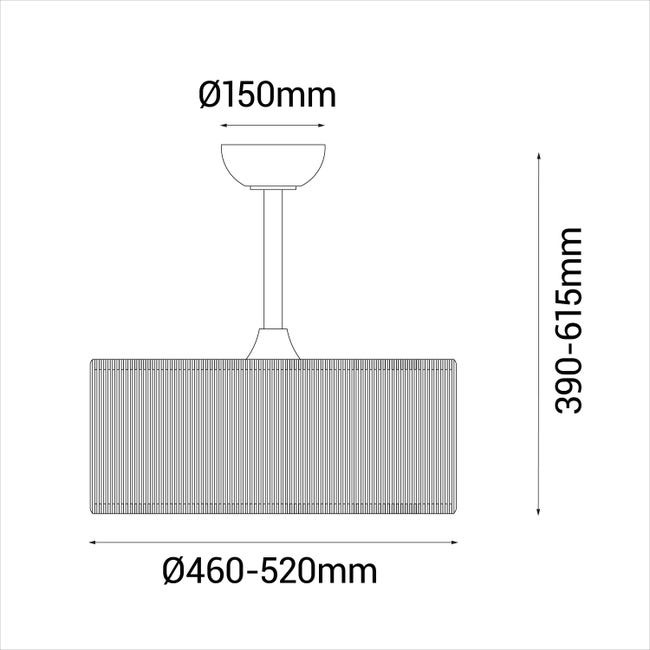 Leroymerlin Ventilatore Da Soffitto Lur Rosso Ø 52 Cm CCT Dimmerabile SULION IP44