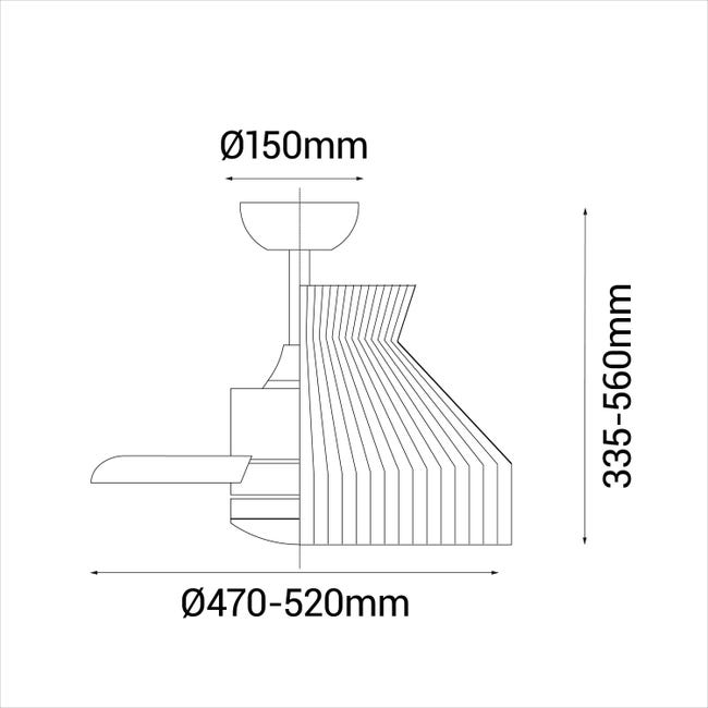 Leroymerlin Ventilatore Da Soffitto Natar Legno Ø 52 Cm CCT Dimmerabile SULION IP44
