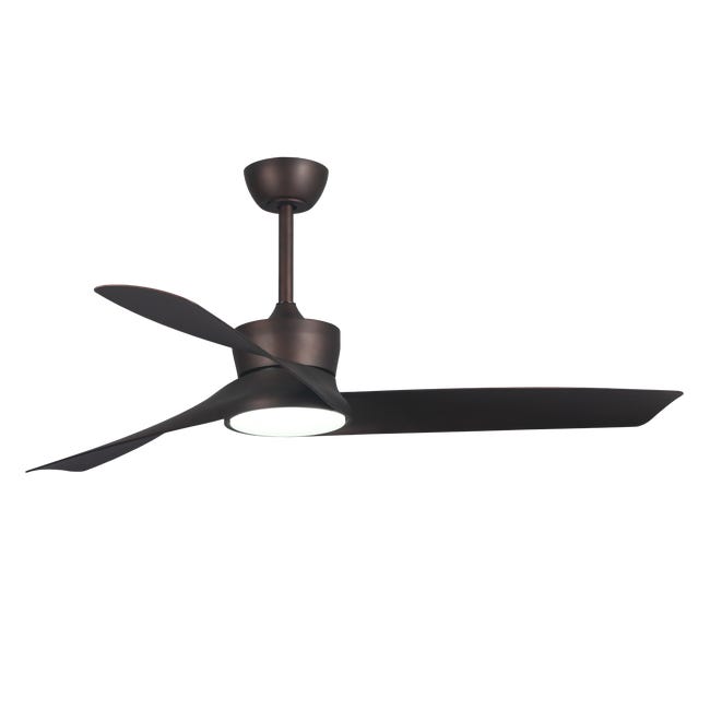 Leroymerlin Ventilatore da soffitto Tom marrone Ø 144 cm CCT dimmerabile SULION IP20