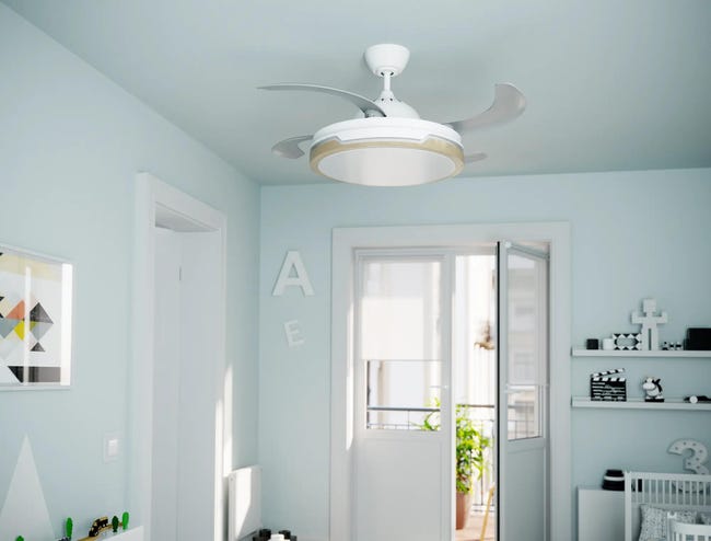 Leroymerlin Ventilatore Da Soffitto Yang Bianco Ø 107 Cm CCT SULION IP20