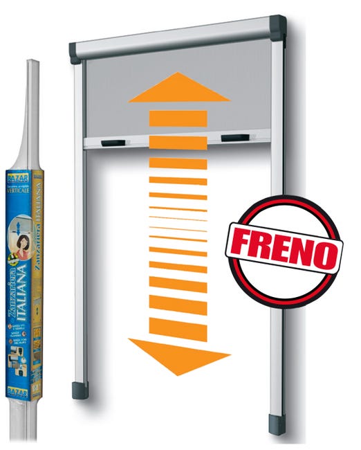 Leroymerlin Zanzariera avvolgibile MEDAL Bazar per finestra L 80 x H 170 cm bianco
