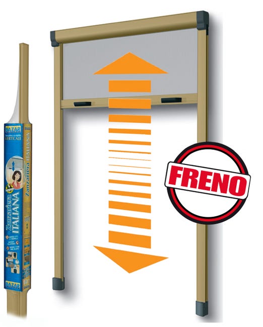 Leroymerlin Zanzariera avvolgibile MEDAL Bazar per finestra L 140 x H 170 cm bronzo