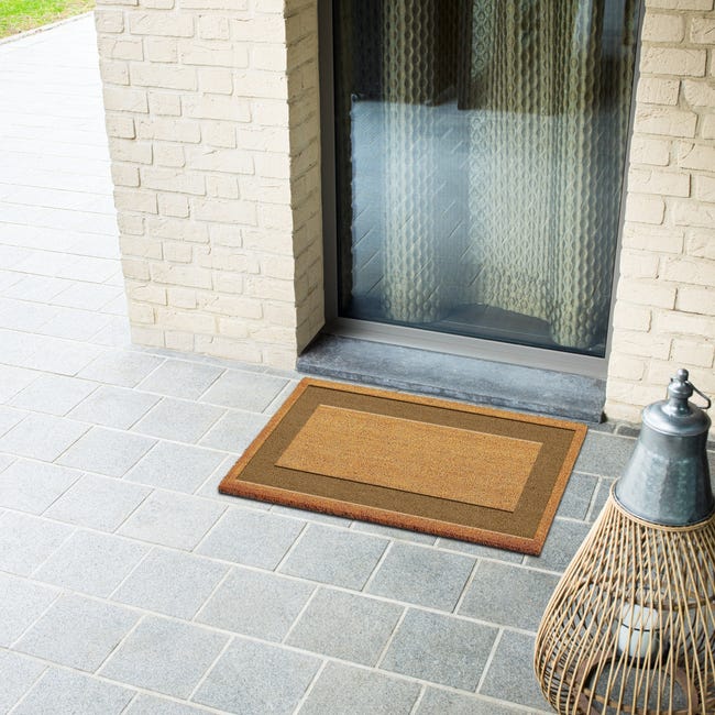 Leroymerlin Zerbino Raja In Cocco Beige E Tortora Rettangolare L 70 X L 40 Cm