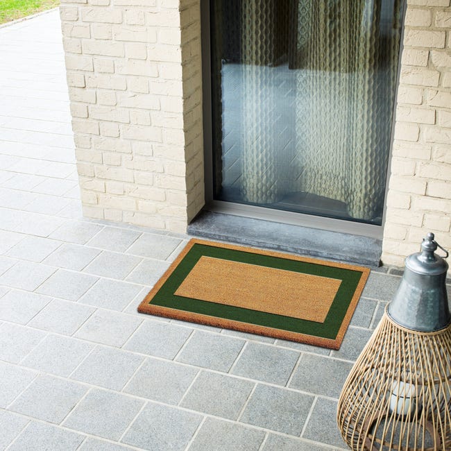 Leroymerlin Zerbino Raja In Cocco Verde Rettangolare L 70 X L 40 Cm