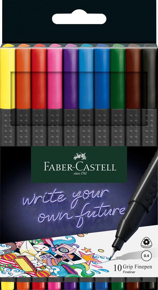 Ibs Astuccio in cartone con 10 Grip Finepen 0 4 mm