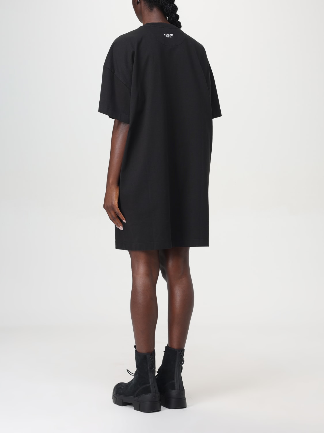 Giglio Abito A T-shirt Di Cotone Con Mini Logo Fiore Kenzo