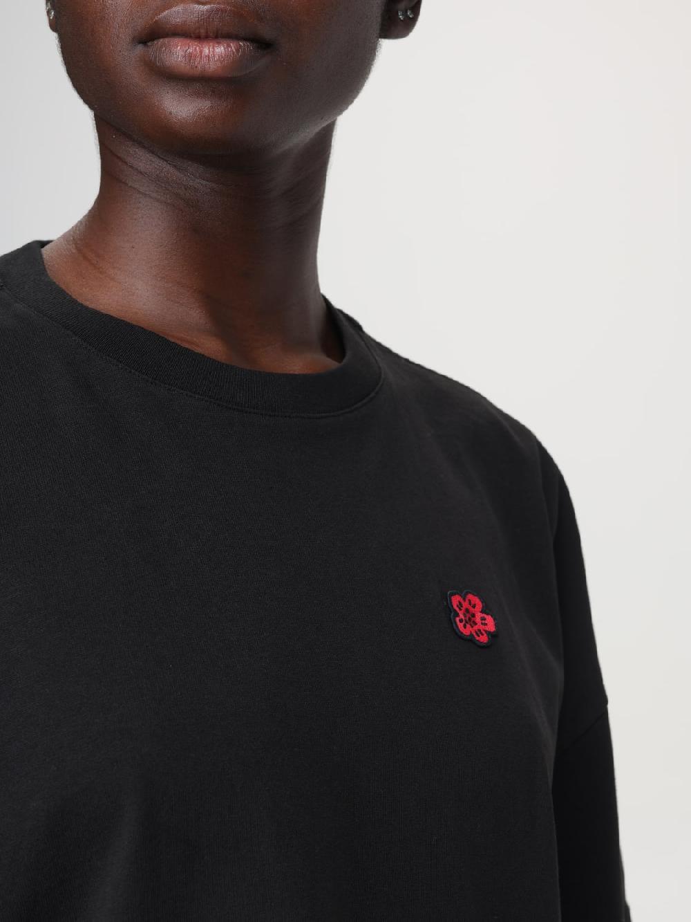Giglio Abito A T-shirt Di Cotone Con Mini Logo Fiore Kenzo