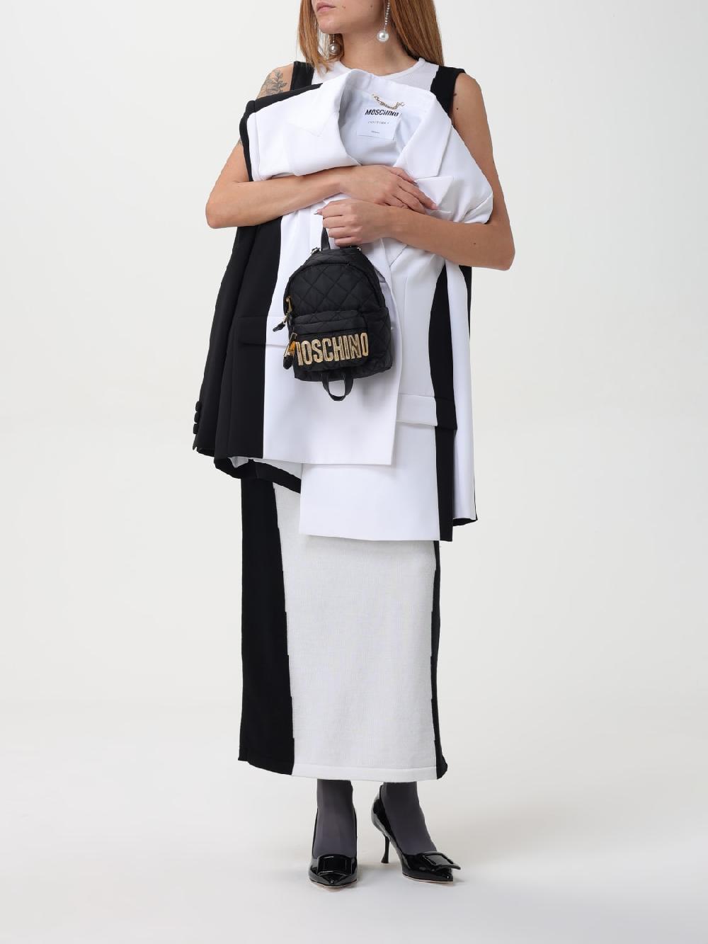 Giglio Abito A Tubino In Cotone Bicolore Moschino Couture