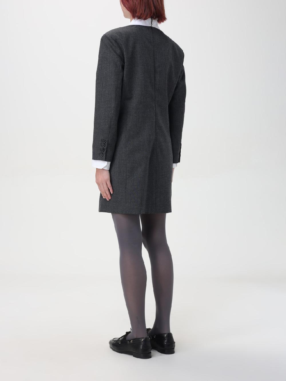 Giglio Abito Chemisier In Cotone E Lana Thom Browne