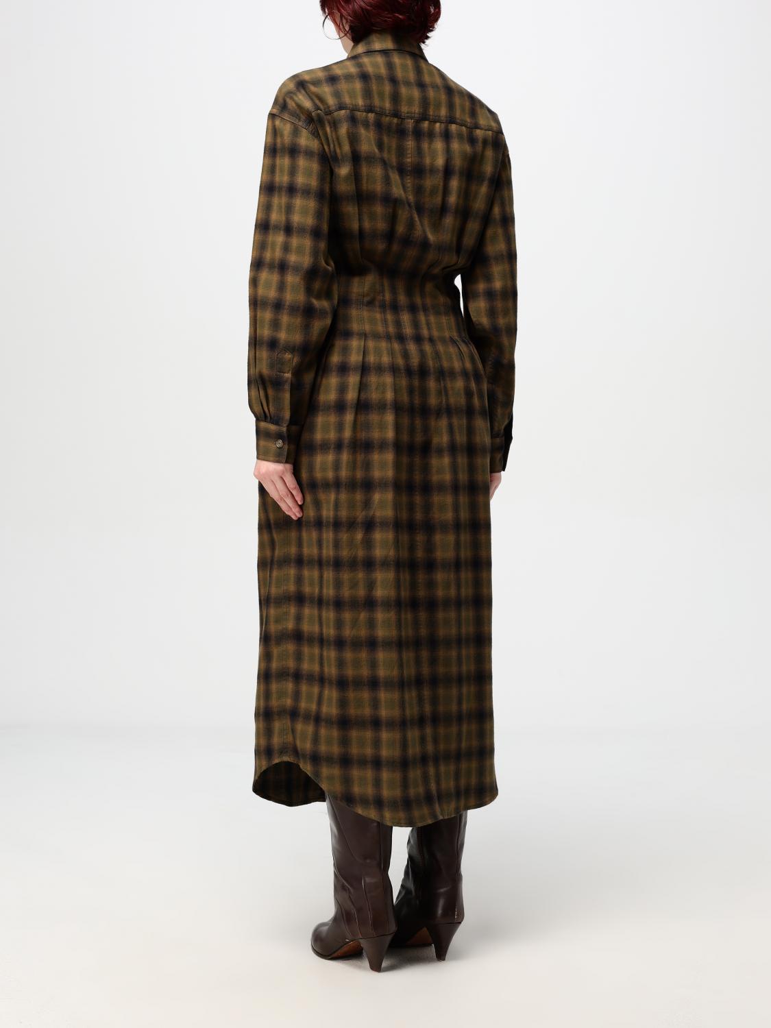 Giglio Abito Chemisier Isabel Marant Etoile In Cotone Check