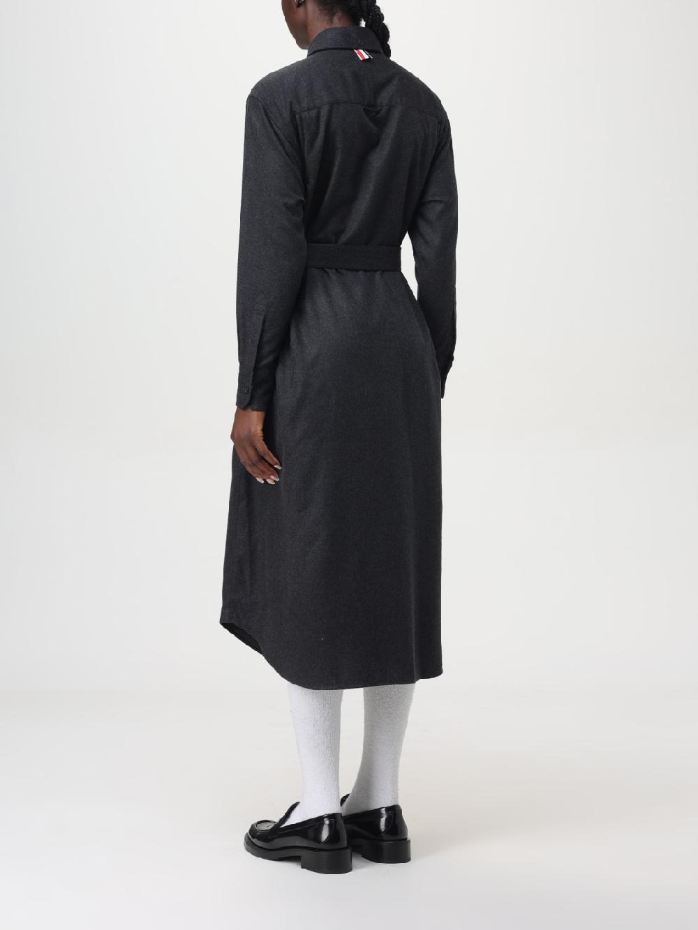 Giglio Abito Chemisier Thom Browne In Seta E Cashmere