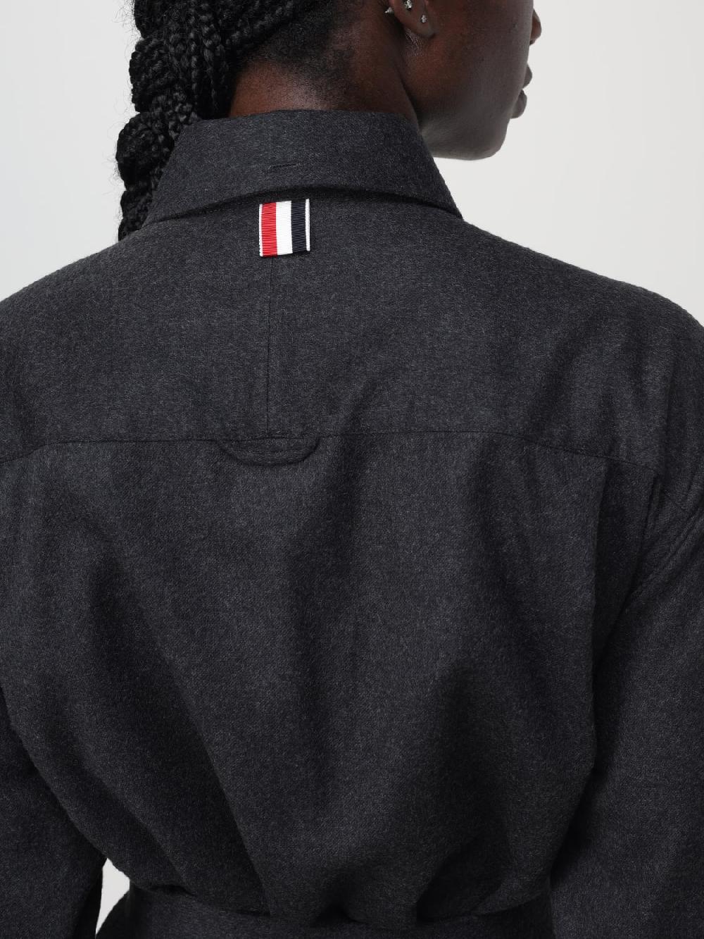Giglio Abito Chemisier Thom Browne In Seta E Cashmere
