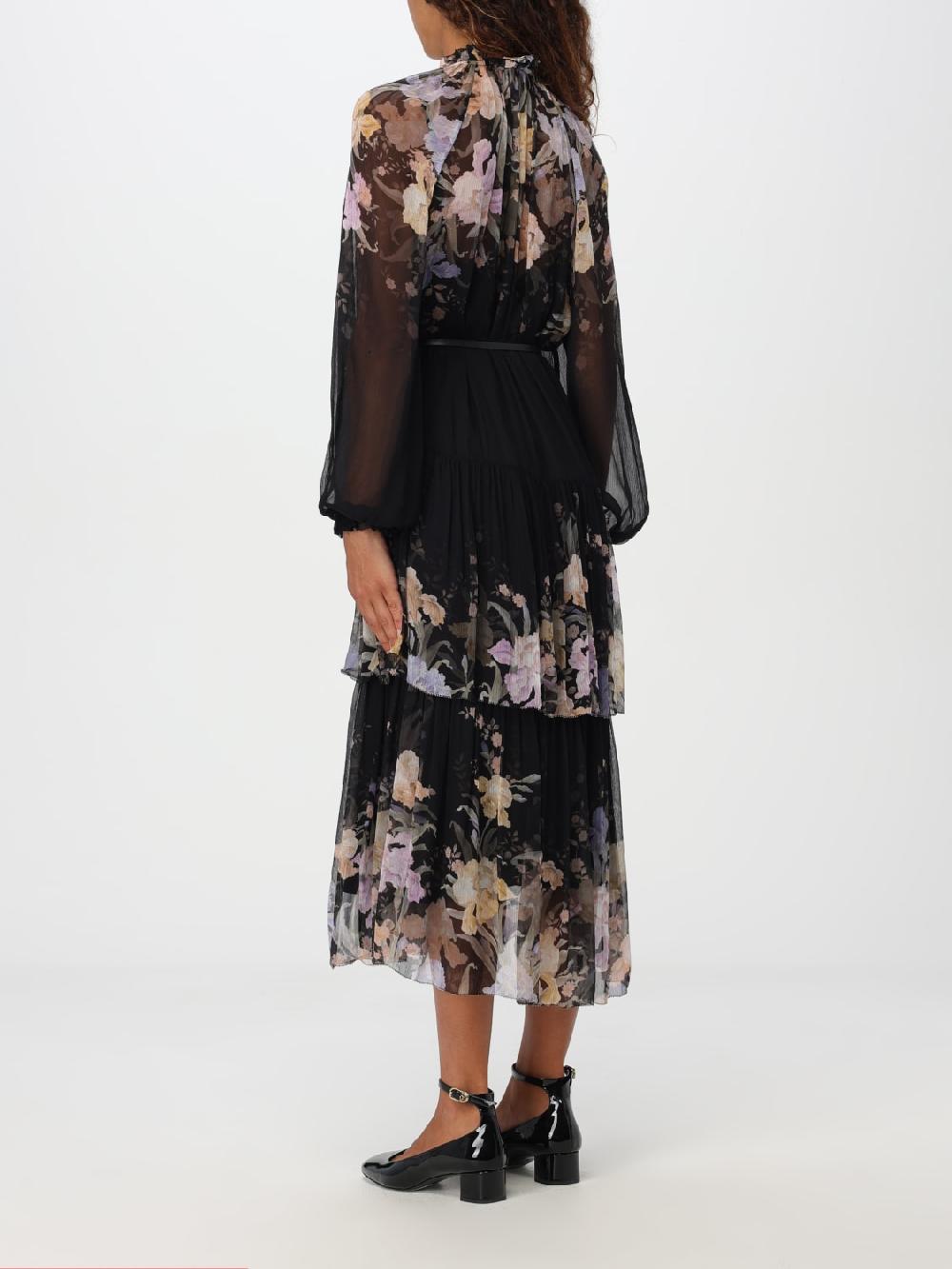 Giglio Abito Chemisier Zimmermann In Viscosa Stampata