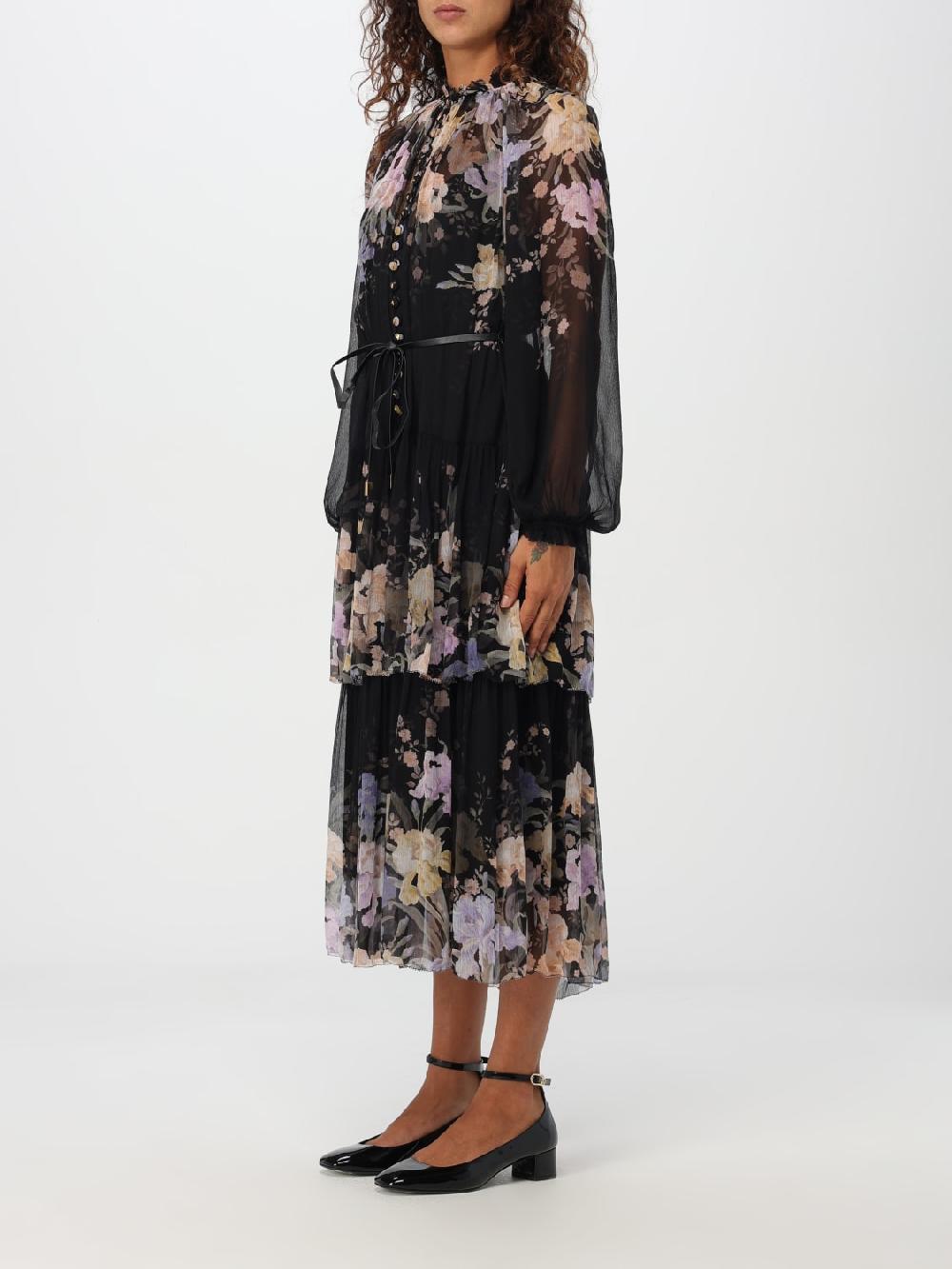 Giglio Abito Chemisier Zimmermann In Viscosa Stampata