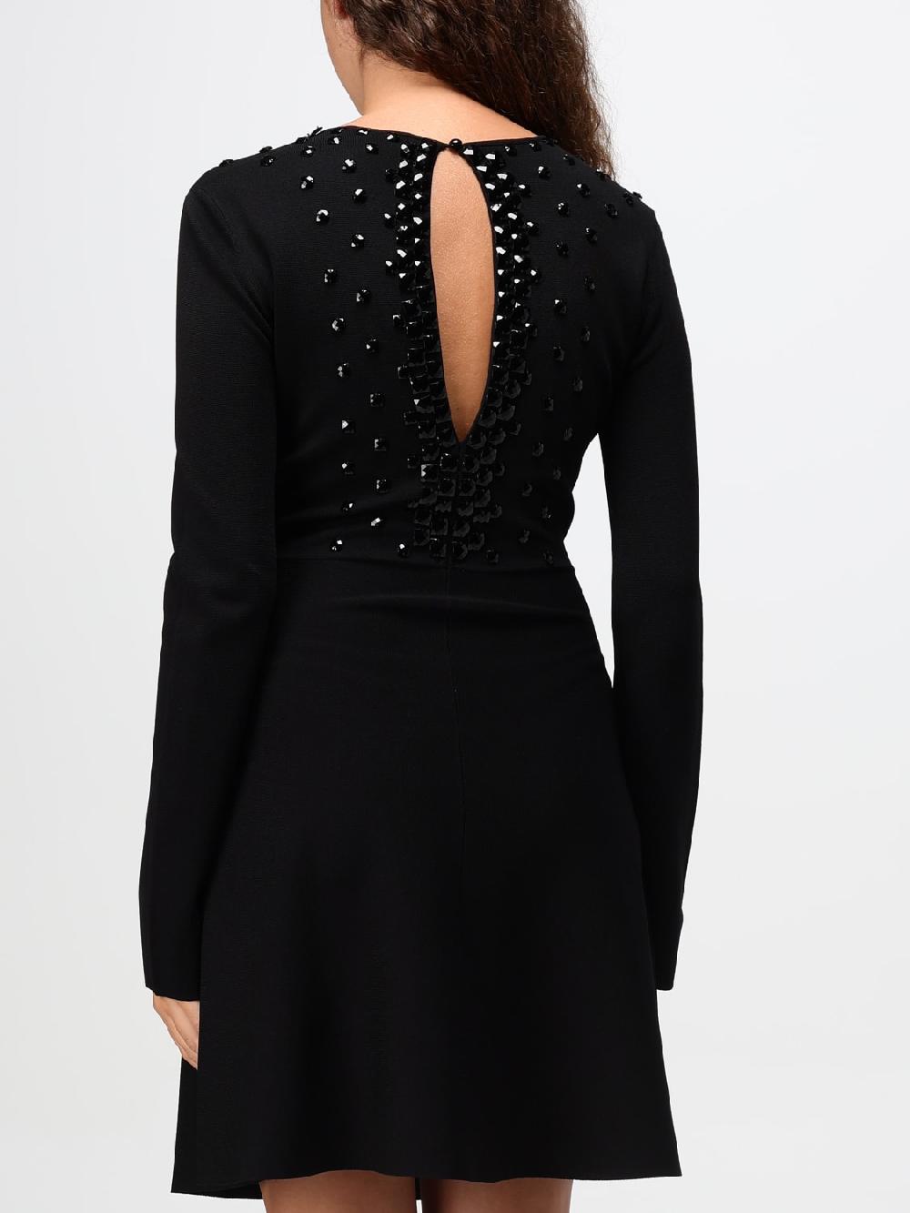 Giglio Abito Emporio Armani In Viscosa Stretch Con Strass