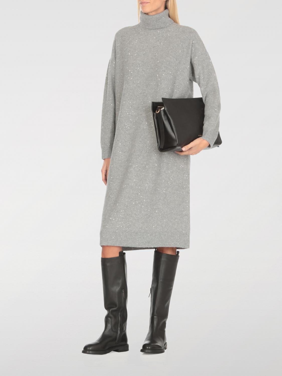 Giglio Abito Fabiana Filippi In Misto Lana Con Paillettes