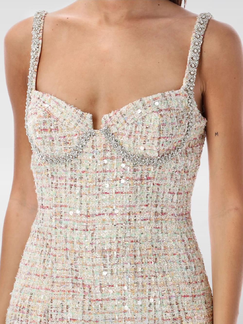 Giglio Abito Gioiello A Corsetto Self-Portrait Bouclé